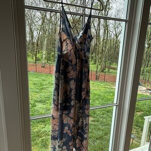ASTR Floral V-Neck Maxi Dress